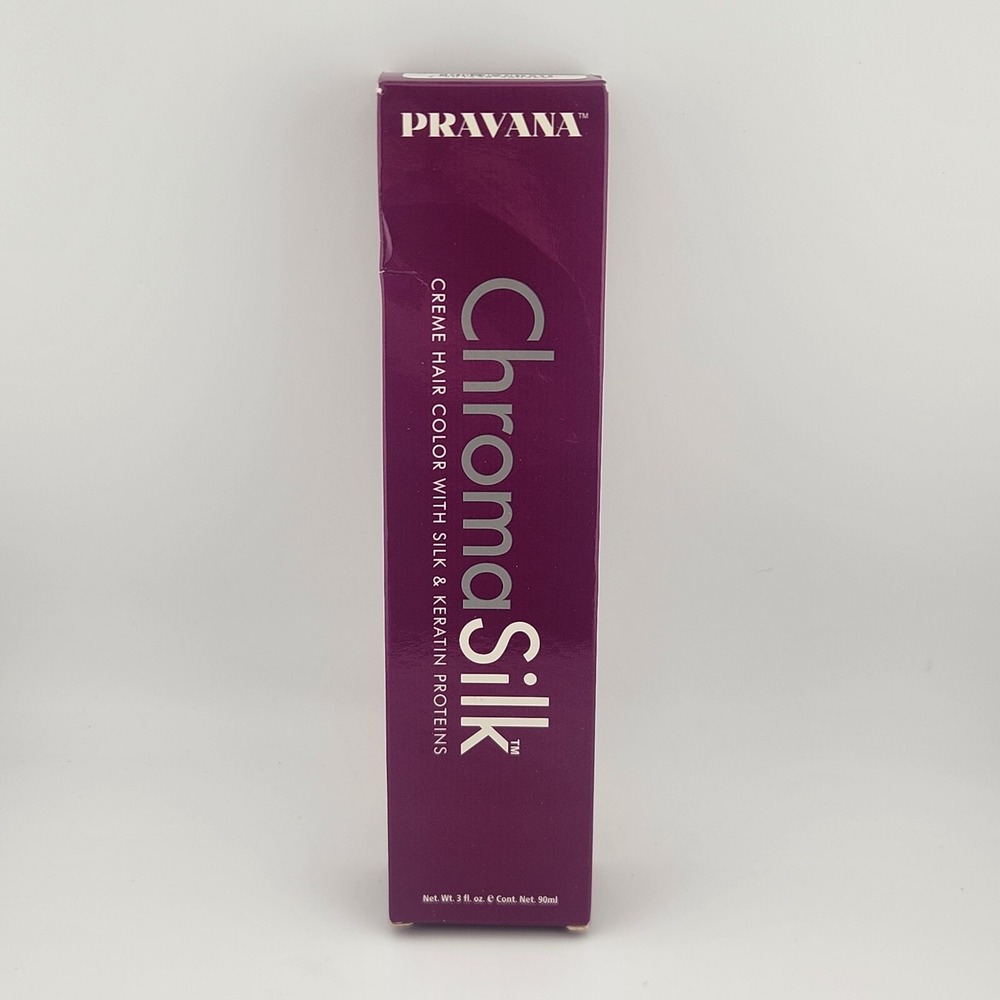 Pravana Chroma‎ Silk Hair Color With Keratin Black Noir 3 fl oz. 90 ml New